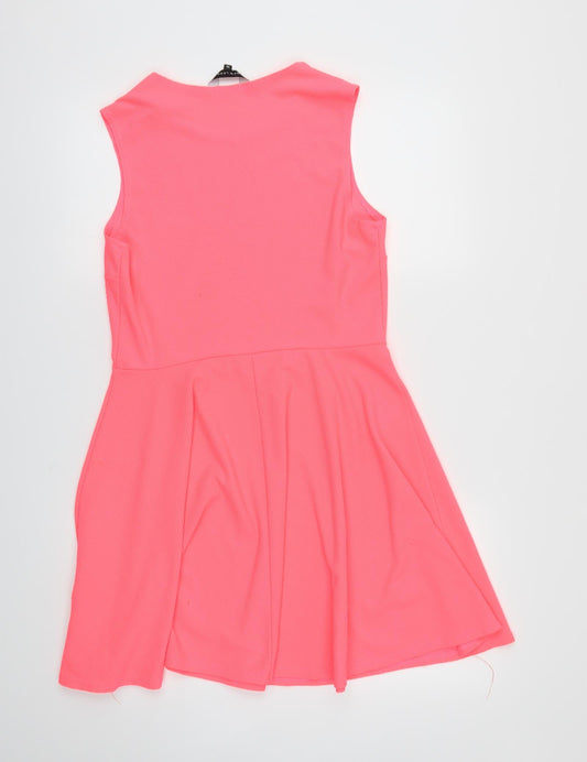 New Look Womens Pink Fit & Flare Size 14