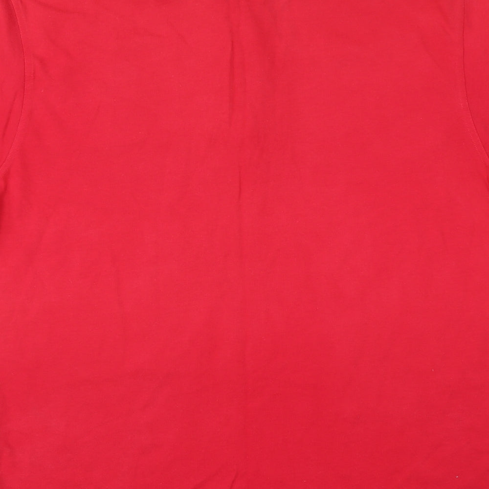 Cutters Mens Red Polo Size M
