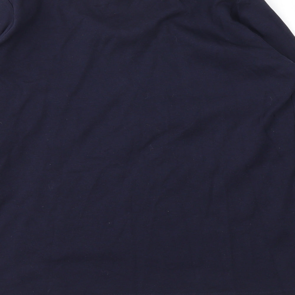 EWM Womens Blue Basic T-Shirt Size M