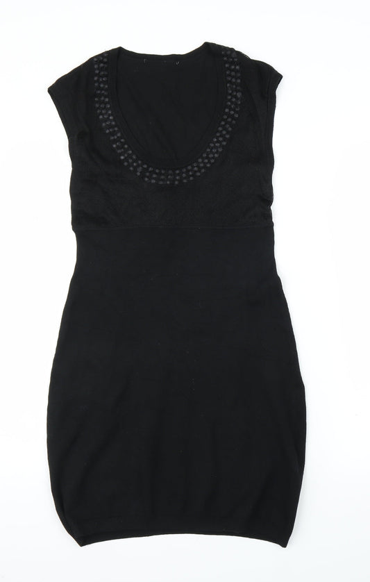 Womens Black Sheath Size M
