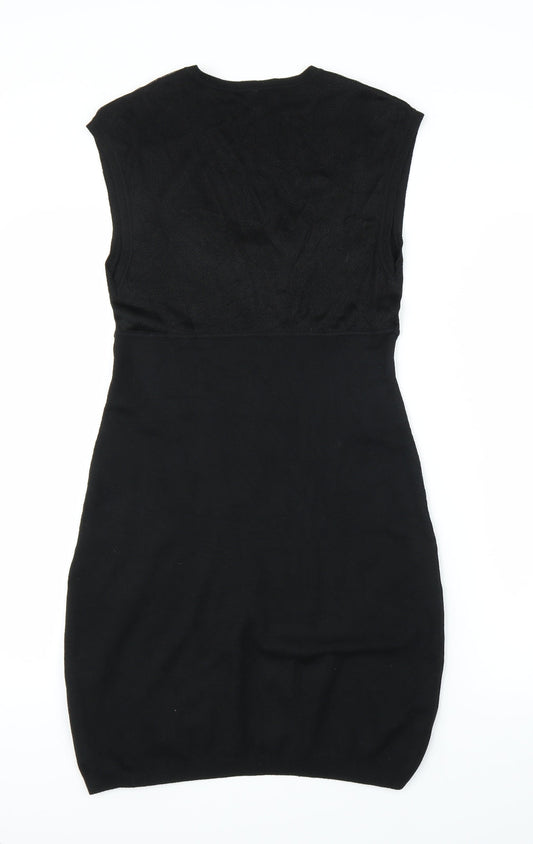 Preworn Womens Black Sheath Size M