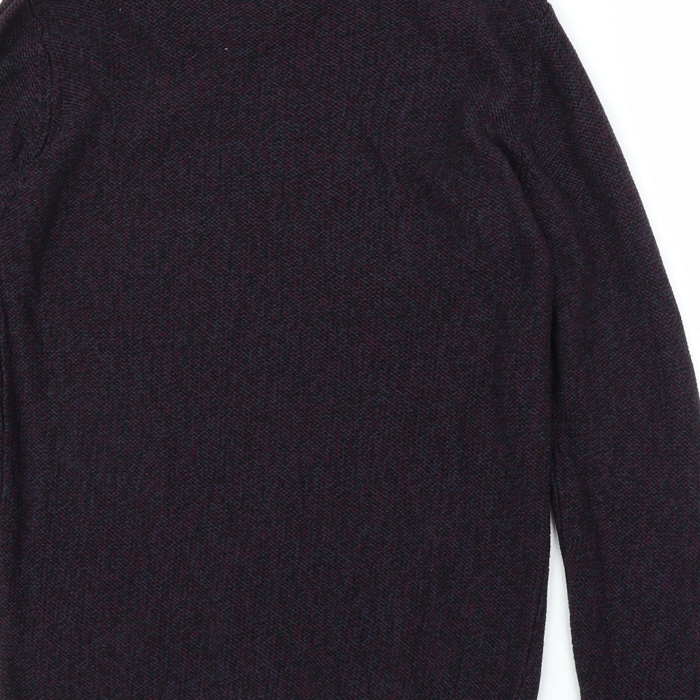 Cedar Wood State Mens Purple Pullover Jumper Size M