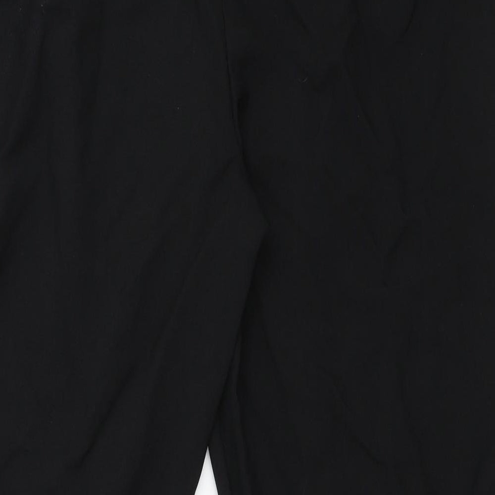 Womens UK Size 8 ASOS Regular Fit Cropped Black Trousers