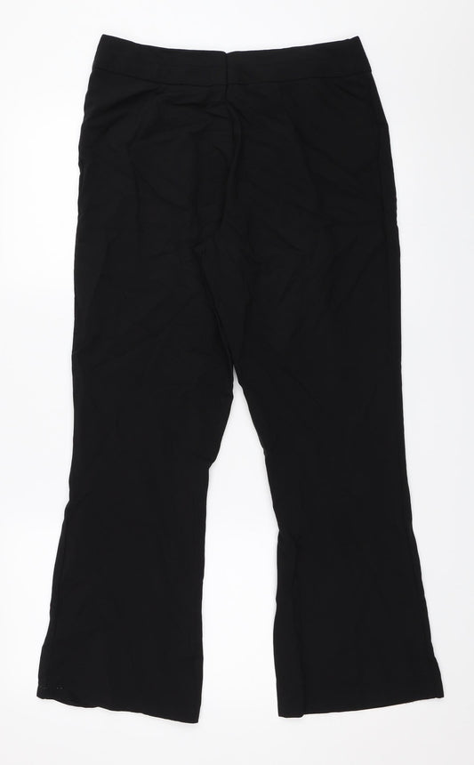 George Womens Black Trousers Size 12 L28 in