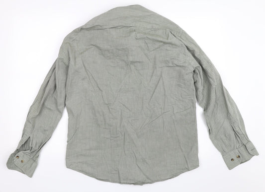 NEXT Mens Green Button-Up Size 15.5