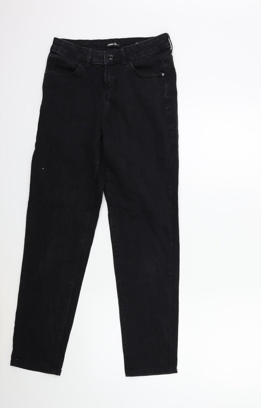 Tu Womens Black Denim Skinny Jeans Size 8 L28 in