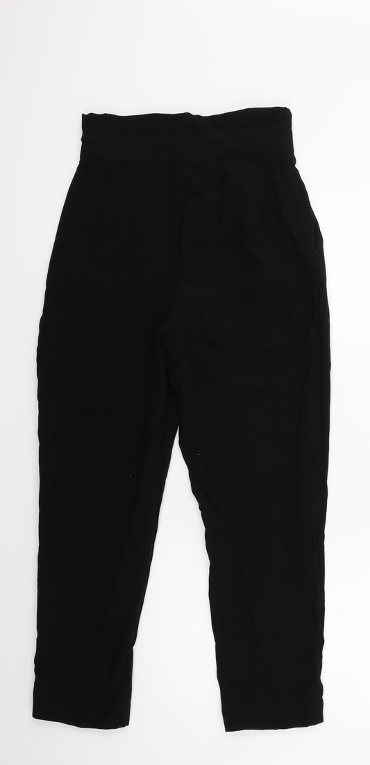Womens UK Size 8 H&M Regular Fit Black Trousers