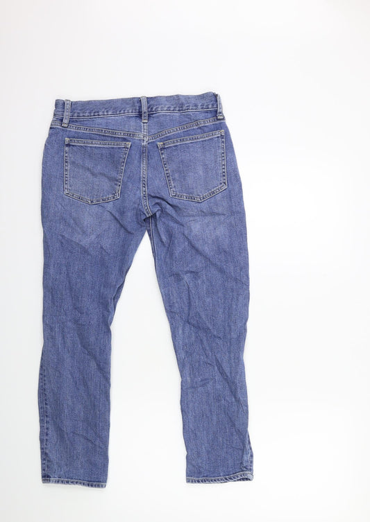 Gap Womens Blue Denim Straight Jeans Size 28 in L26 in