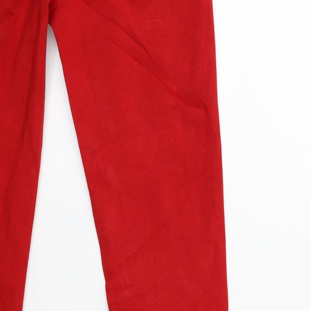 S MISS Womens Red Denim Skinny Jeans Size L L29 in