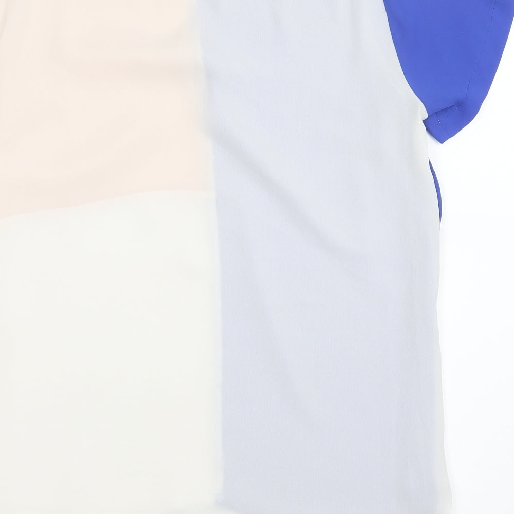 Womens UK Size 14 Dorothy Perkins Blue Basic Blouse