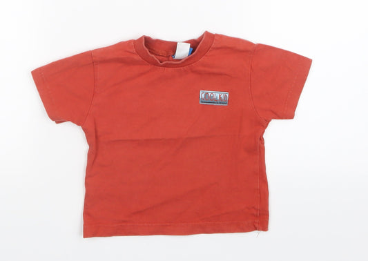 Adams Kids Boys Orange Basic T-Shirt Size 12-18 Months