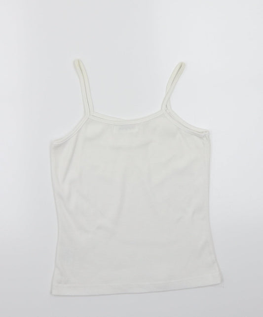 Womens UK Size M fabrizio White Basic T-Shirt
