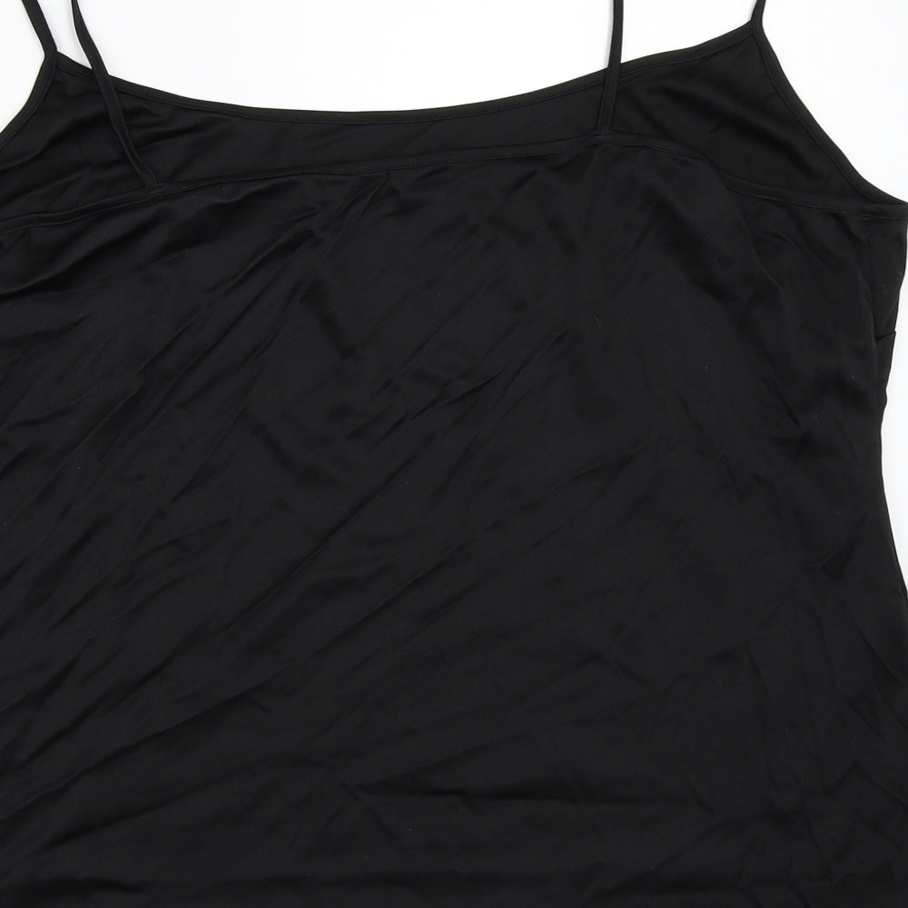 Womens UK Size 22 Dorothy Perkins Black Basic Tank