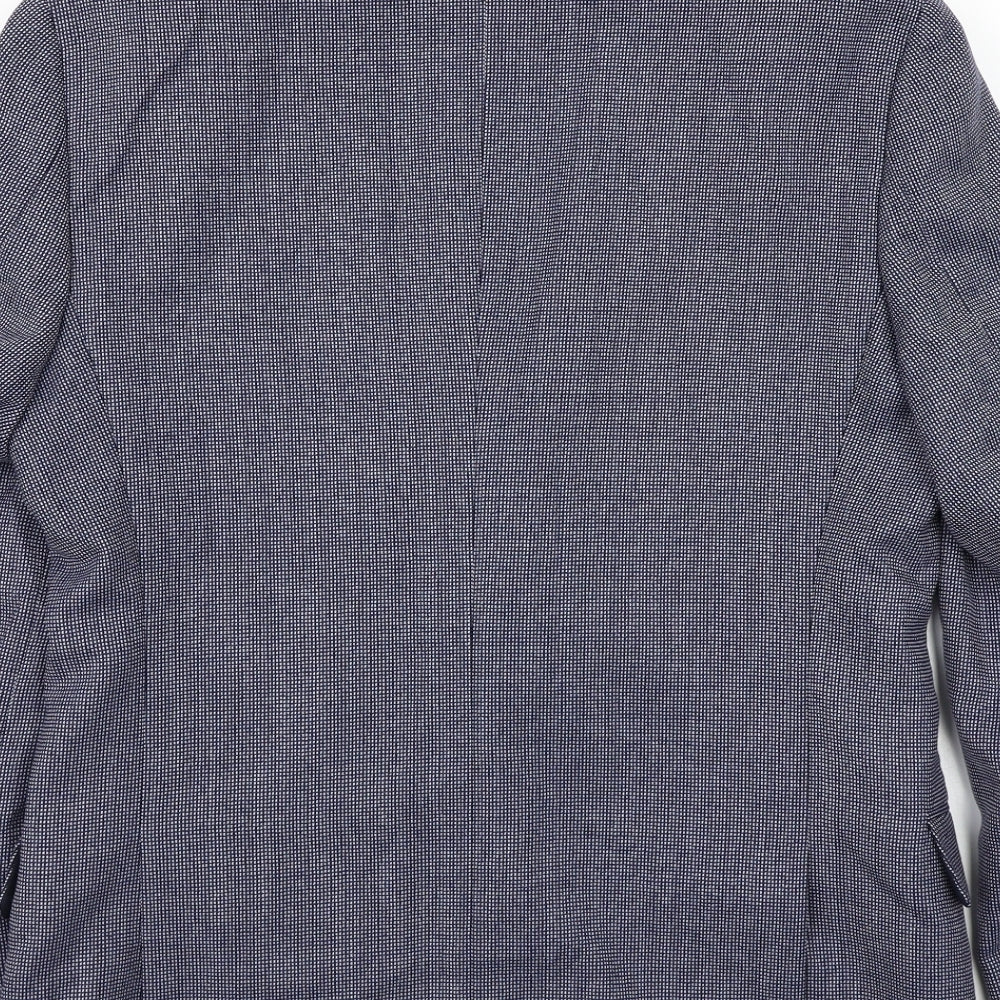 Mens UK Size 38 Marks and Spencer Regular Blue Suit Jacket