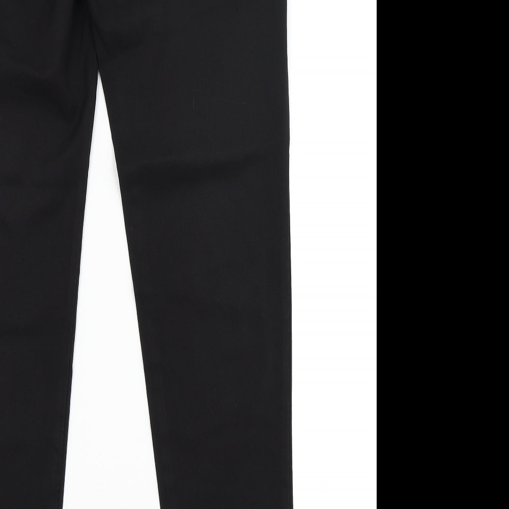 Womens UK Size 10 Select Slim Fit Dress Pants Black Trousers