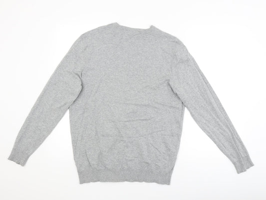 George Mens Grey Pullover Jumper Size M