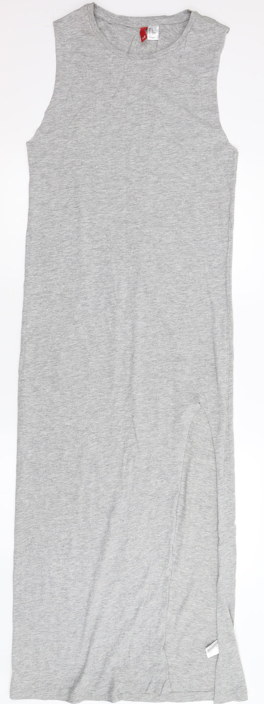 Divided Womens Grey T-Shirt Dress Size XS