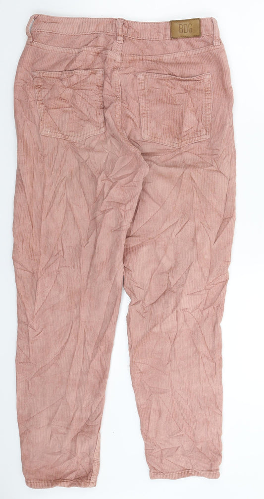 BDG Womens Beige Corduroy Mom Jeans Size 28 in L27 in