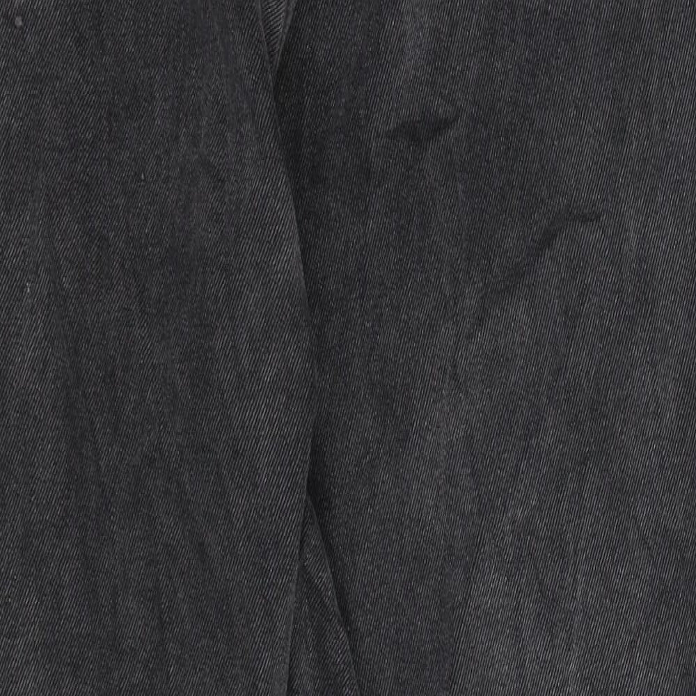 SheIn Womens Black Denim Straight Jeans Size M L27 in