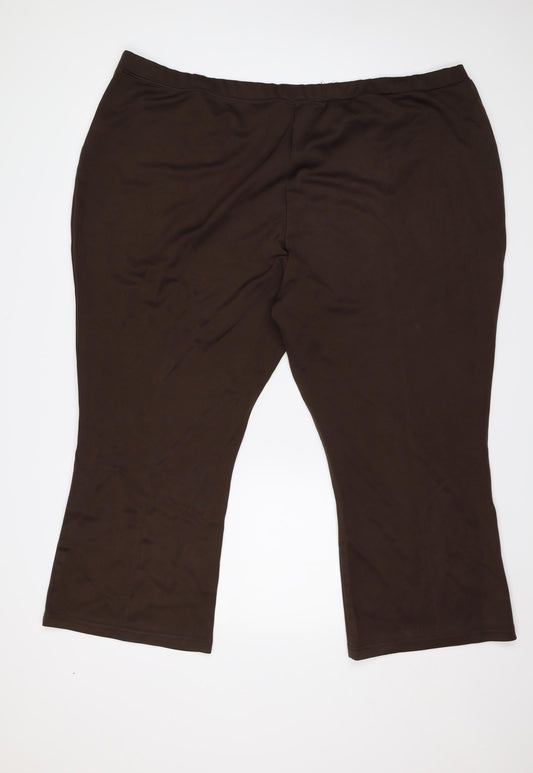 Womens UK Size 32 Wardrobe Regular Fit Brown Trousers