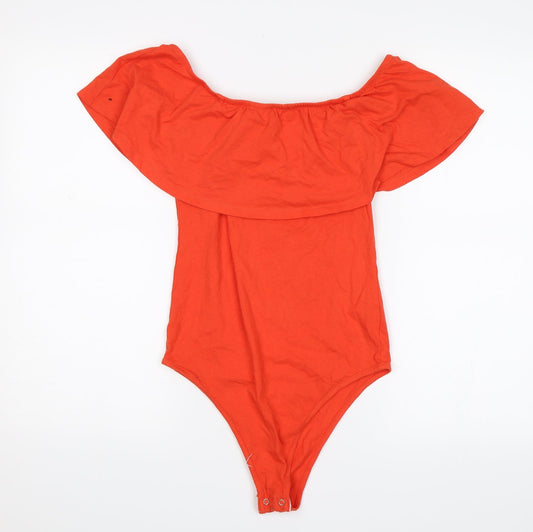 Womens UK Size 12 Primark One-Piece Orange Leotard