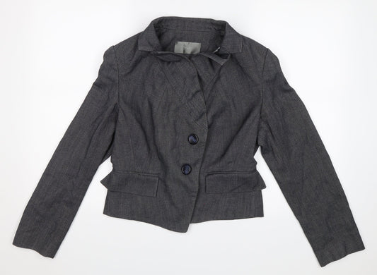 Womens UK Size 4 South Grey Jacket