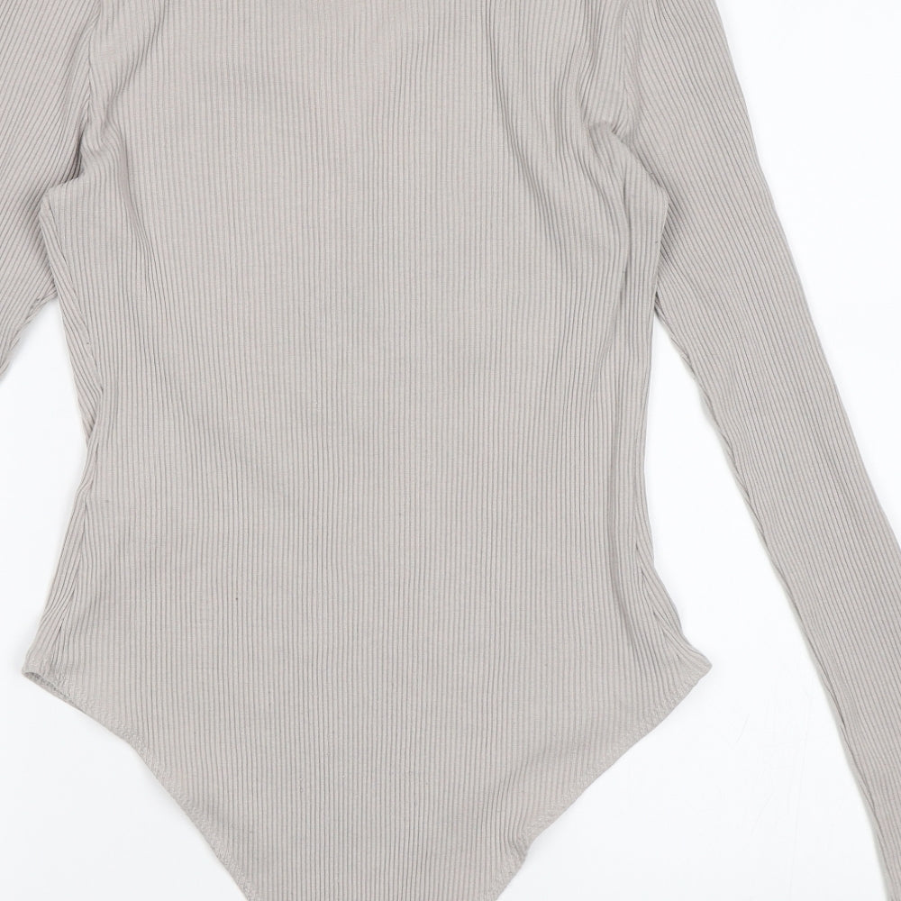 Primark Womens Grey Bodysuit One-Piece Size S