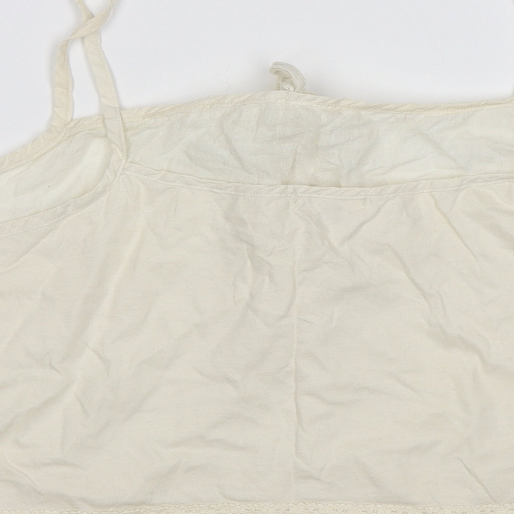 Womens UK Size 12 River Island White Camisole T-Shirt