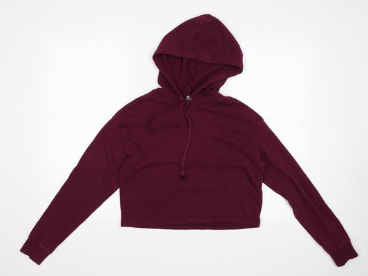 Womens UK Size S Divided Red Pullover Hoodie