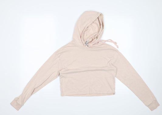 Womens UK Size XS Divided Pink Pullover Hoodie