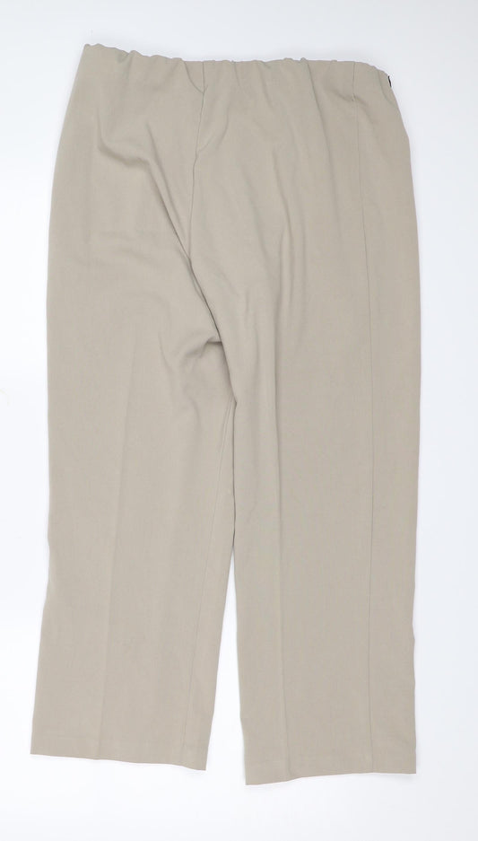 Autonomy Womens Beige Trousers Size 14 L25 in
