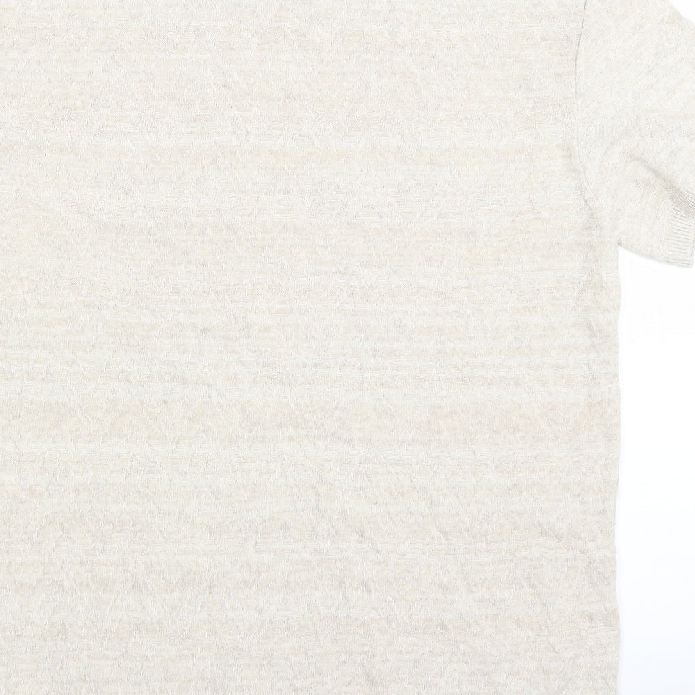 Womens UK Size M River Island Beige Basic Blouse