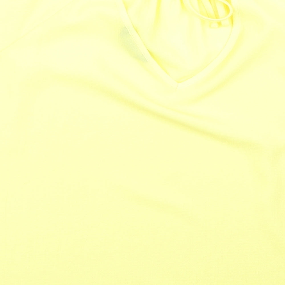 F&F Womens Yellow Basic T-Shirt Size 14