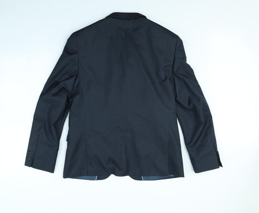 Preworn Mens Blue Jacket Blazer Size S - shoulder pads