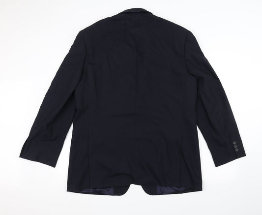 Mens UK Size 42 Marks and Spencer Regular Blue Suit Jacket