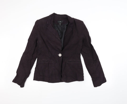 Womens UK Size 10 H&M Purple Jacket