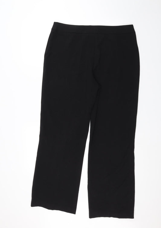 C.M.D Womens Black Trousers Size 16 L28 in
