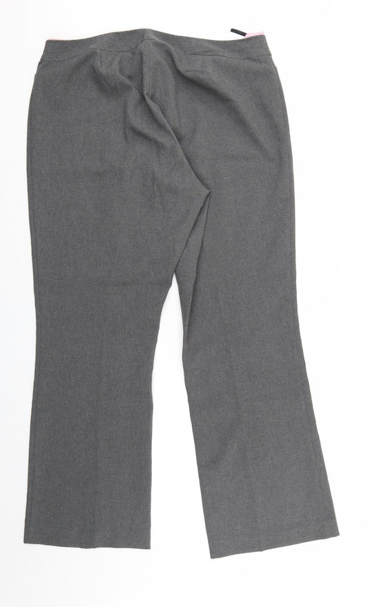 Womens UK Size 18 Dorothy Perkins Regular Fit Grey Trousers