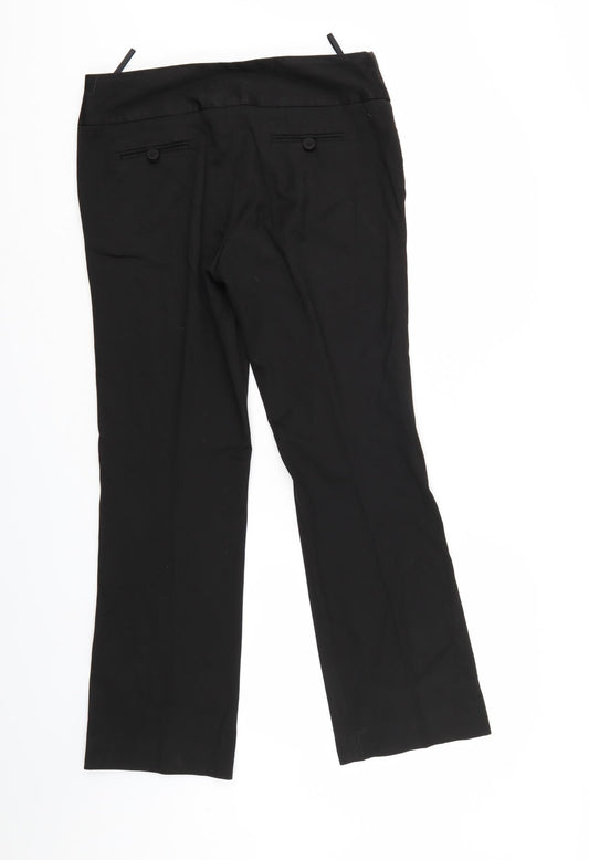 Principles Womens Black Trousers Size 12 L29 in