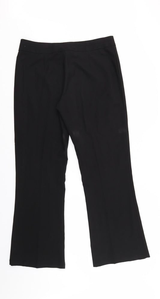 George Womens Black Trousers Size 14 L29 in