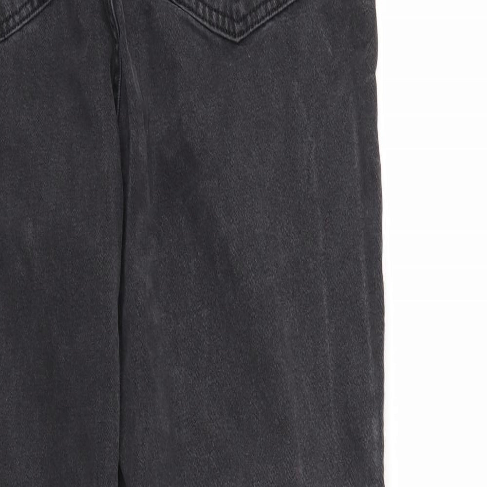 Denim & Co. Womens Black Denim Straight Jeans Size 12 L27 in