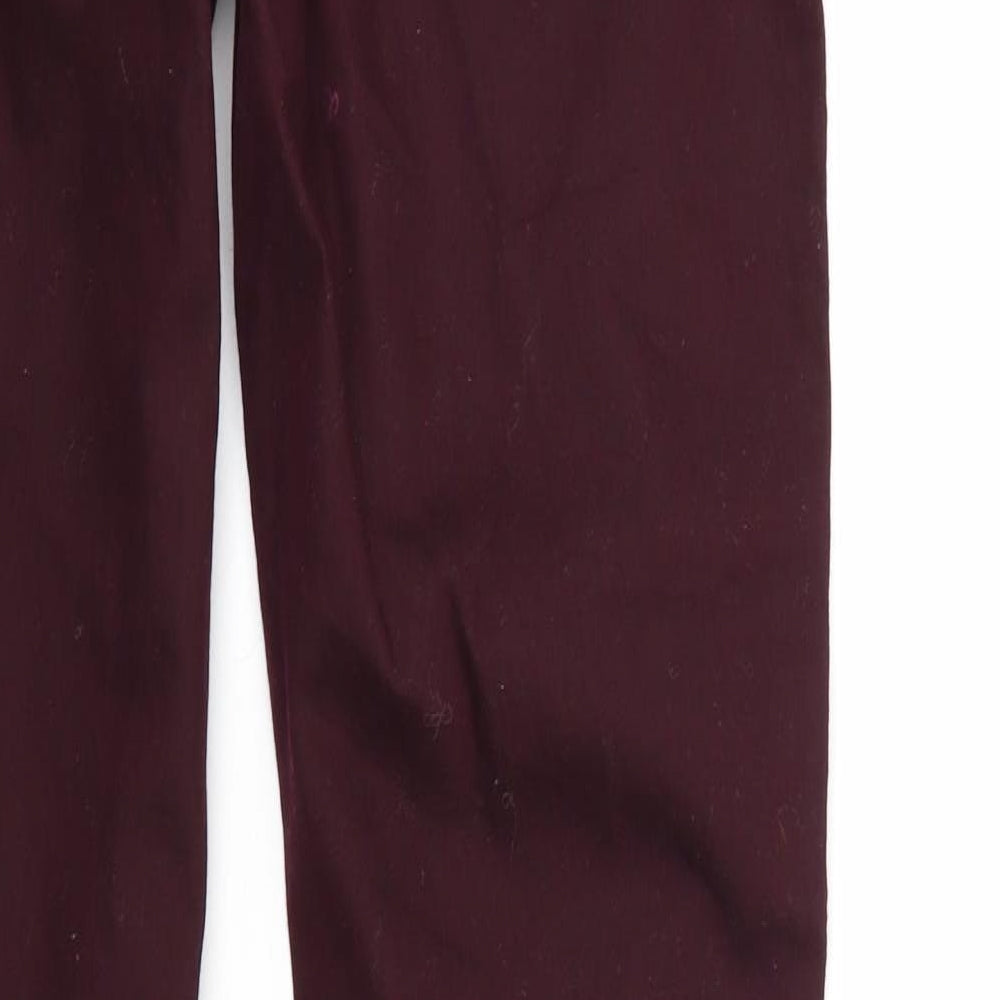 Khoko Womens Red Denim Jegging Jeans Size 14 L30 in