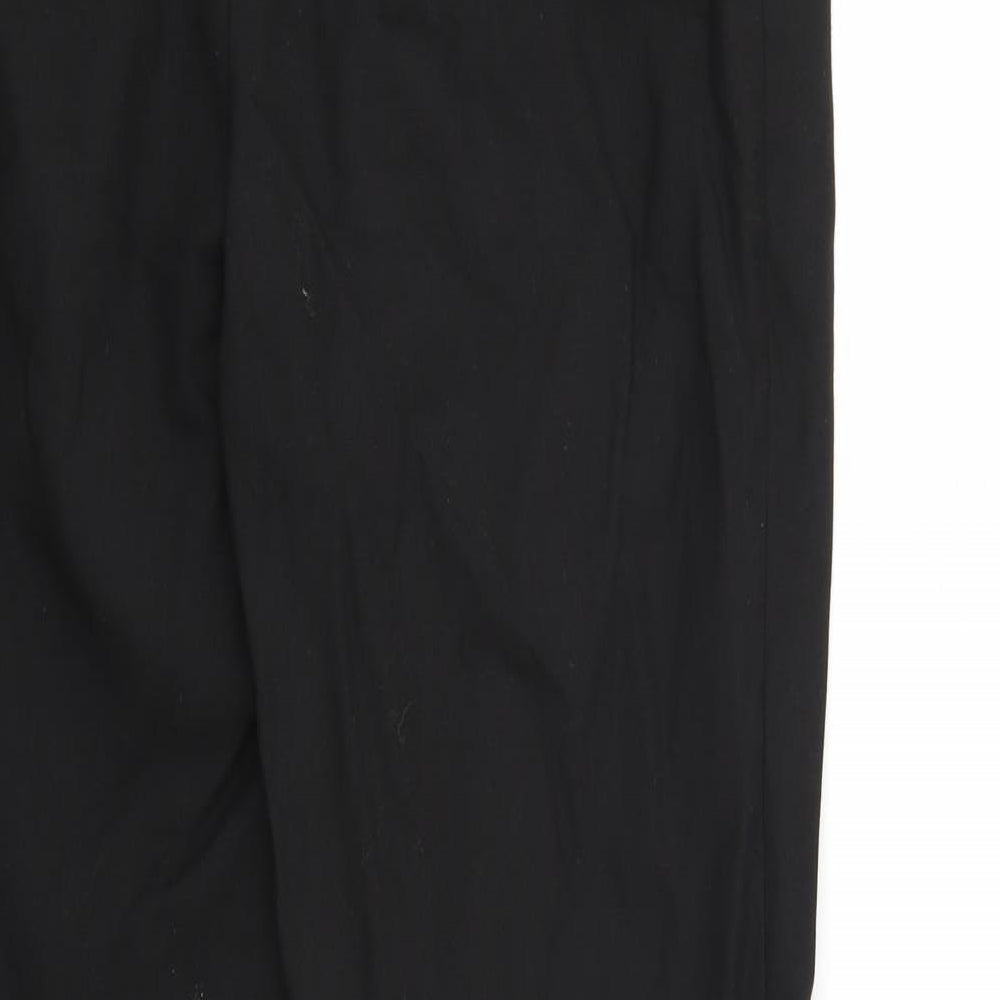Womens UK Size 8 NEXT Regular Fit Black Trousers