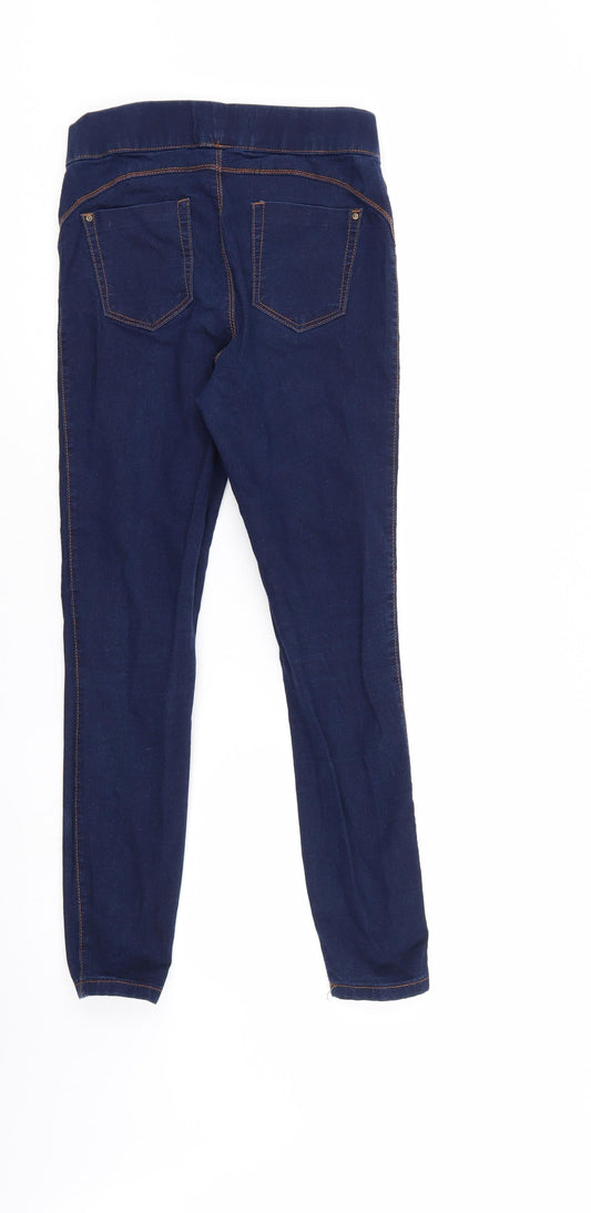 Denim & Co. Womens Blue Denim Jegging Jeans Size 8 L26 in