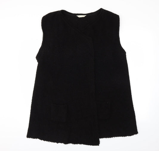 BHS Womens Black Wrap Jumper Size 18