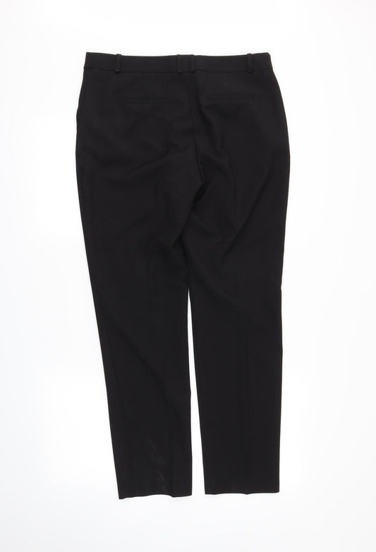 M&Co Womens Black Dress Pants Trousers Size 12 L27 in