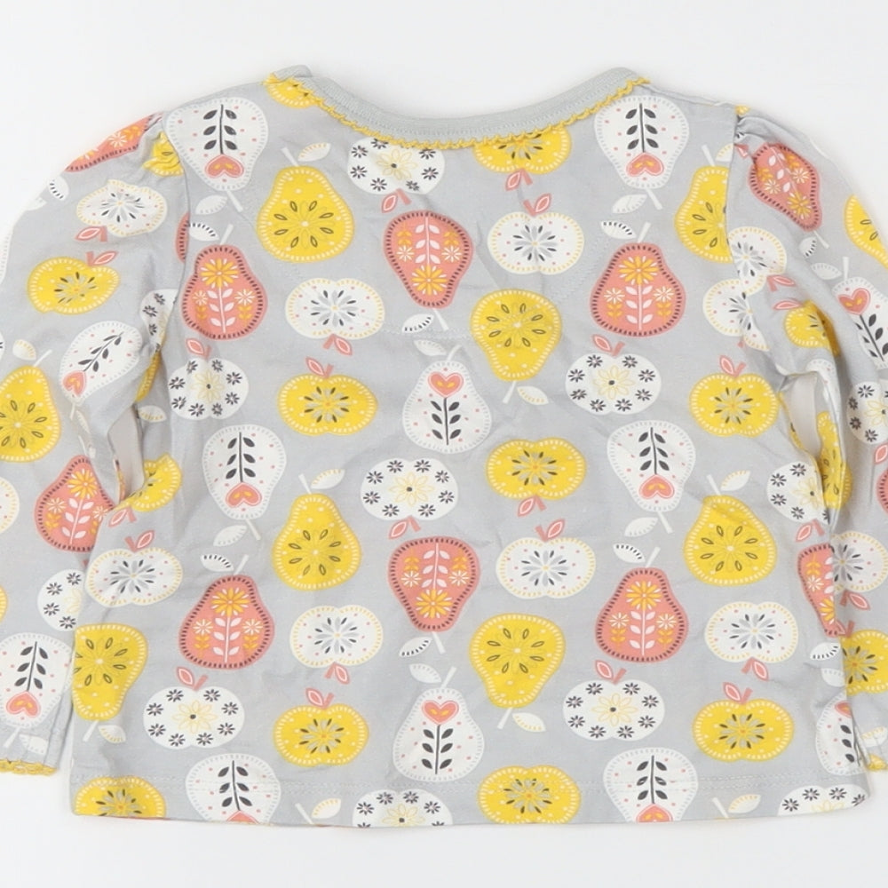Tu Girls Grey Basic T-Shirt Size 3-6 Months