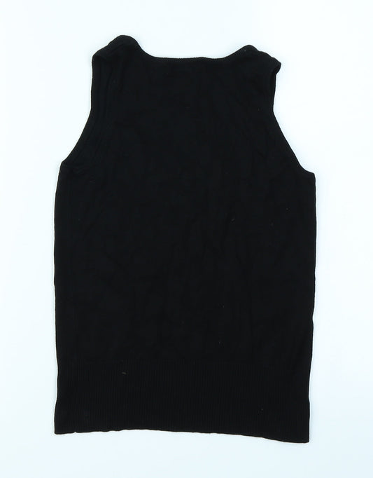 Womens UK Size 8 Atmosphere Black Basic Tank