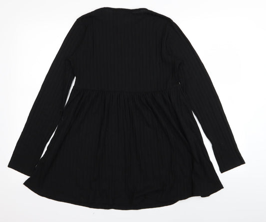 Boohoo Womens Black Fit & Flare Size 10