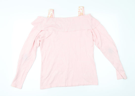 Together Womens Pink Pullover Jumper Size 14